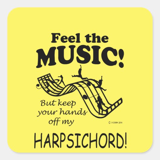 Harpsichord De Sticker Muziekplein (Voorkant)