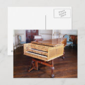 Harpsichord, door Jacob Kirckman, Engels, 1766 Briefkaart (Voorkant / Achterkant)
