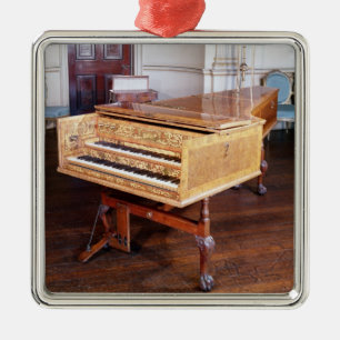 Harpsichord, door Jacob Kirckman, Engels, 1766 Metalen Ornament