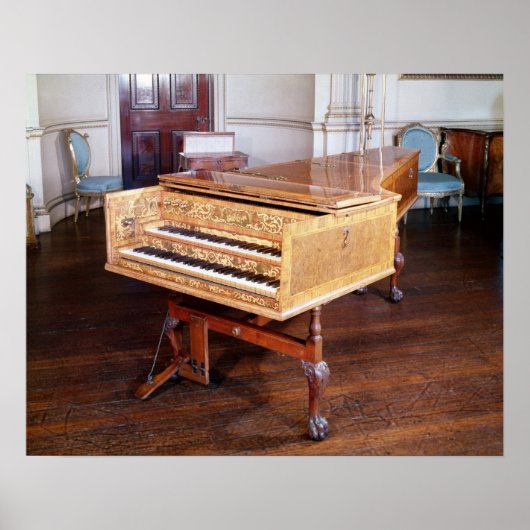 Harpsichord, door Jacob Kirckman, Engels, 1766 Poster (Voorkant)