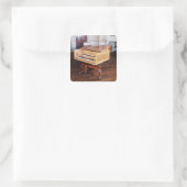 Harpsichord, door Jacob Kirckman, Engels, 1766 Vierkante Sticker (Tas)