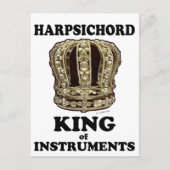 Harpsichord King of Instruments Briefkaart (Voorkant)