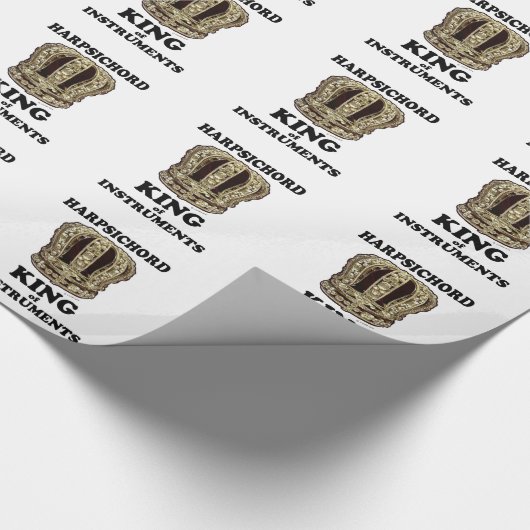 Harpsichord King of Instruments Cadeaupapier (Hoek)