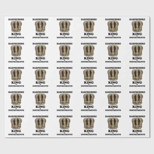 Harpsichord King of Instruments Cadeaupapier (Vlak)