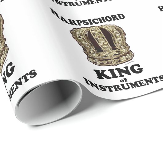 Harpsichord King of Instruments Cadeaupapier (Rol Hoek)