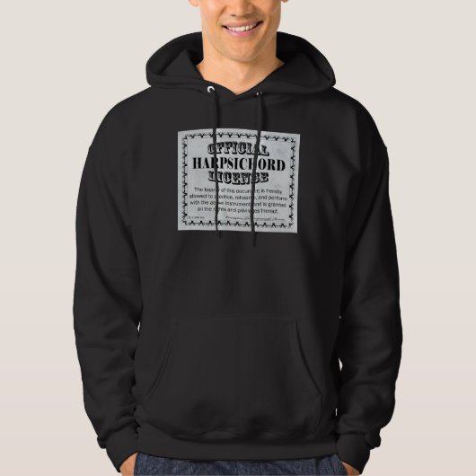 Harpsichord-licentie Hoodie (Voorkant)