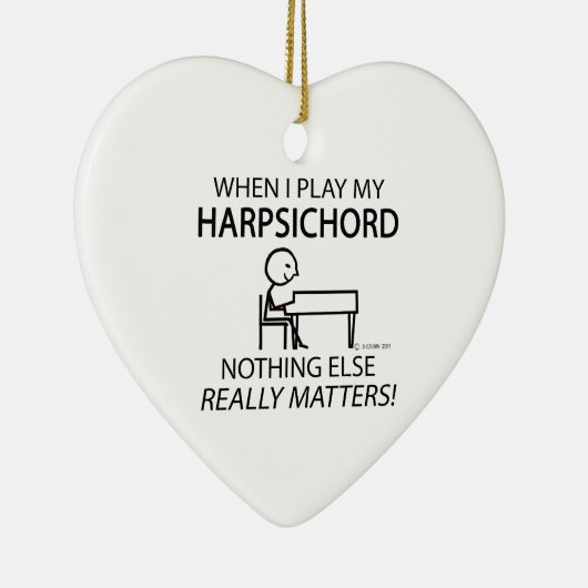 Harpsichord niets anders keramisch ornament (Rechts)