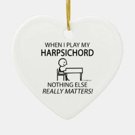 Harpsichord niets anders keramisch ornament