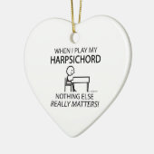 Harpsichord niets anders keramisch ornament (Links)