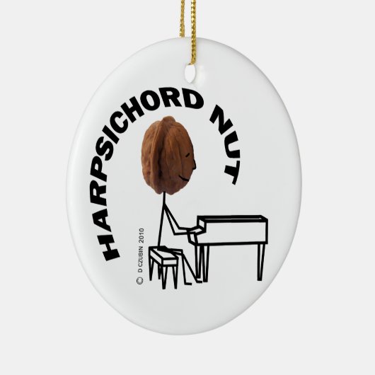 Harpsichord Nut Keramisch Ornament (Rechts)