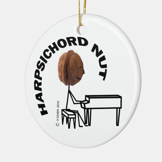 Harpsichord Nut Keramisch Ornament (Links)