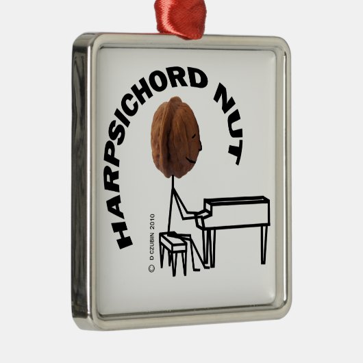 Harpsichord Nut Metalen Ornament (Rechts)