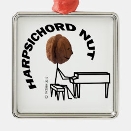 Harpsichord Nut Metalen Ornament