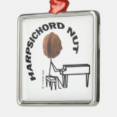 Harpsichord Nut Metalen Ornament (Links)