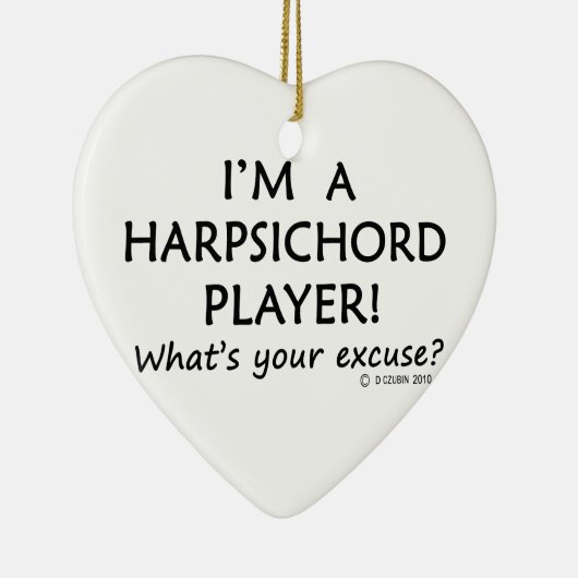 Harpsichord Player Keramisch Ornament (Rechts)