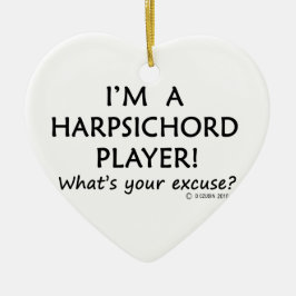 Harpsichord Player Keramisch Ornament