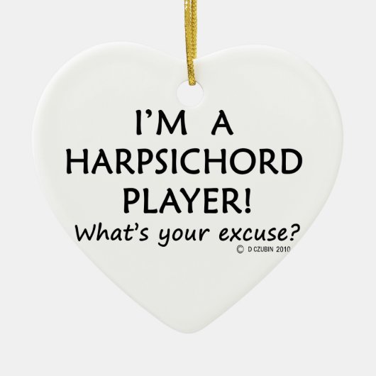 Harpsichord Player Keramisch Ornament (Voorkant)