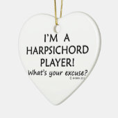 Harpsichord Player Keramisch Ornament (Links)