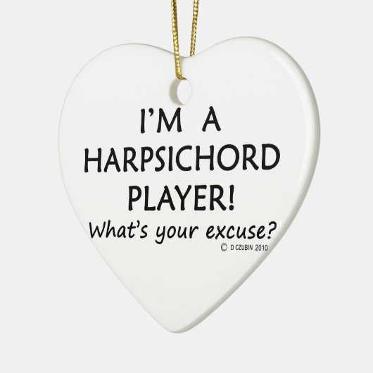 Harpsichord Player Keramisch Ornament (Links)