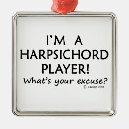 Harpsichord Player Metalen Ornament