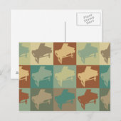 Harpsichord Pop Art Briefkaart (Voorkant / Achterkant)