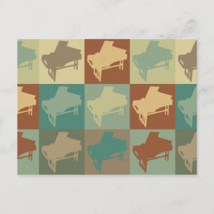 Harpsichord Pop Art Briefkaart