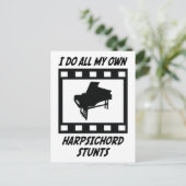 Harpsichord Stunts Briefkaart (Staand voorkant)