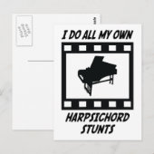 Harpsichord Stunts Briefkaart (Voorkant / Achterkant)
