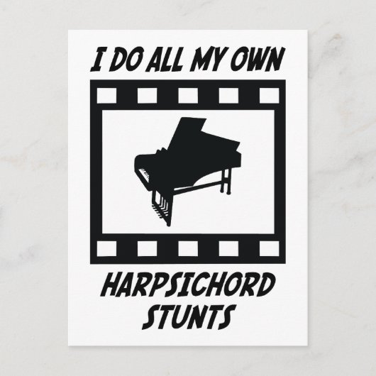 Harpsichord Stunts Briefkaart (Voorkant)