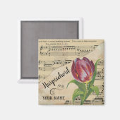 Harpsichord Tulip  — Datablad Music Gepersonalisee Magneet (Voorkant / Achterkant)