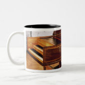Harpsichord van Franz Joseph Haydn Tweekleurige Koffiemok (Links)