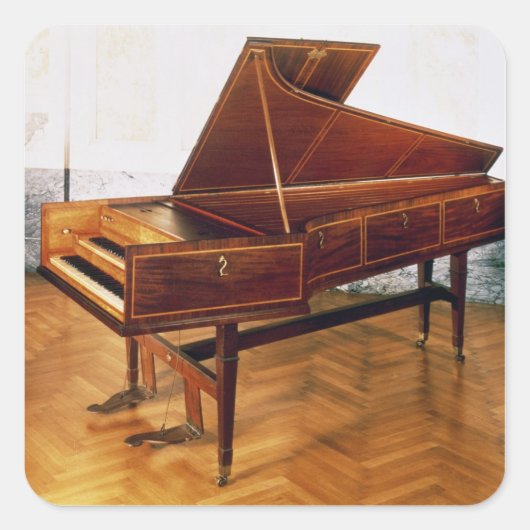 Harpsichord van Franz Joseph Haydn Vierkante Sticker (Voorkant)