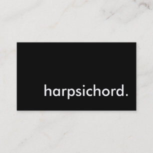 Harpsichord. Visitekaartje