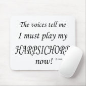 Harpsichord Voices zegt dat je moet spelen Muismat (Met muis)