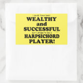 Harpsichord Wealthy & Successful Rectangular Stick Rechthoekige Sticker (Tas)