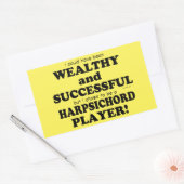 Harpsichord Wealthy & Successful Rectangular Stick Rechthoekige Sticker (Envelop)