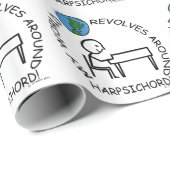 Harpsichord - Wereld rond Cadeaupapier (Rol Hoek)