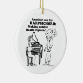 Harpsichord Zombie Explode Keramisch Ornament (Rechts)