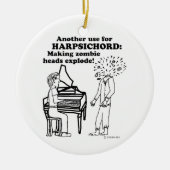 Harpsichord Zombie Explode Keramisch Ornament (Voorkant)
