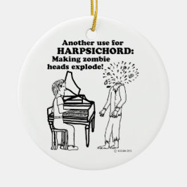 Harpsichord Zombie Explode Keramisch Ornament