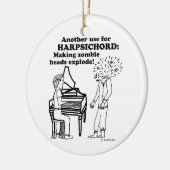 Harpsichord Zombie Explode Keramisch Ornament (Links)