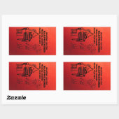 Harpsichord Zombie Explode Rechthoekige Sticker (Vel)