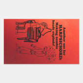 Harpsichord Zombie Explode Rechthoekige Sticker (Voorkant)