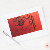 Harpsichord Zombie Explode Rechthoekige Sticker (Envelop)