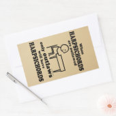 Harpsichords verbiedt rechthoekige Sticker (Envelop)