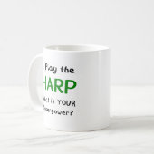 harpspeelster koffiemok (Voorkant links)