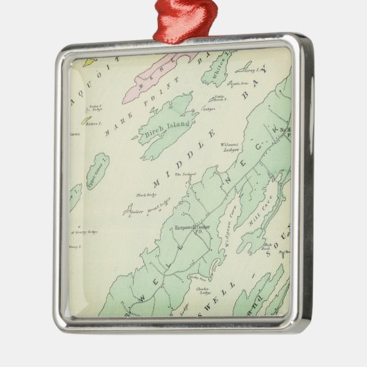 Harpswell, aangrenzende eilanden metalen ornament (Links)