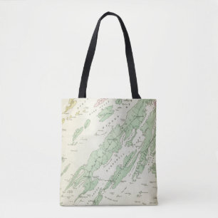 Harpswell, aangrenzende eilanden tote bag
