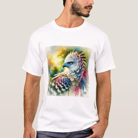 Harpy Eagle 240824AREF108 - Watercolor T-shirt (Voorkant)