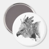 Harpy Eagle Drawing Magneet (Voorkant / Achterkant)